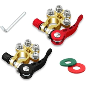 Battery Terminal Clamp Connectors, 2 Pcs Car Battery Terminal Connector, Quick Disconnect and Release Positive Negative Clamps Power, Terminals & Ends