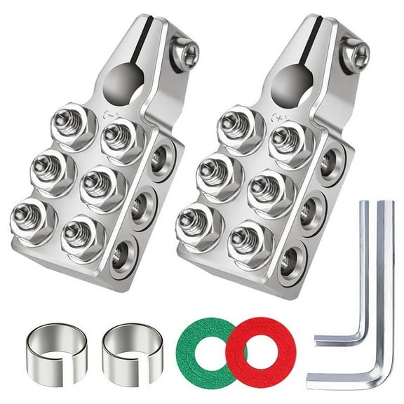 Battery Terminal Connectors, 12 Way Terminals, 1/0AWG,2/4/6/8AWG Connectors , for Car/Trucks/RVs