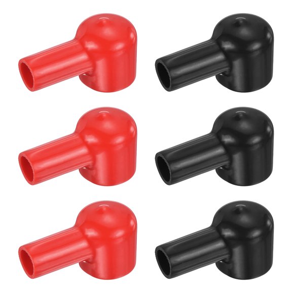 Battery Terminal Cover, 6 Pcs Truck Battery Terminal Cover Positive Negative Poles Stud Covers L10-20-44