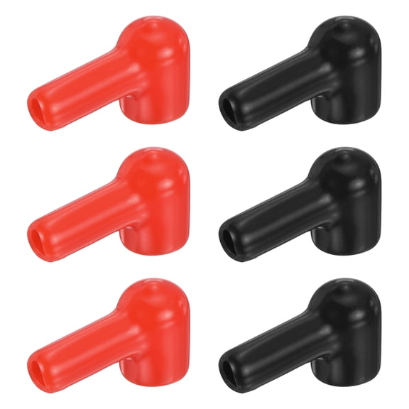 Battery Terminal Cover, 6 Pcs Truck Battery Terminal Cover Positive Negative Poles Stud Covers L6-11-32