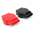thumbnail image 1 of Battery Terminal Covers Auto, 2pcs Red and Black Soft Rubber Positive Negative Insulating Stud Covers Flexible Battery Terminal Protective Caps for Car Electric Bikes Trucks, 1 of 9