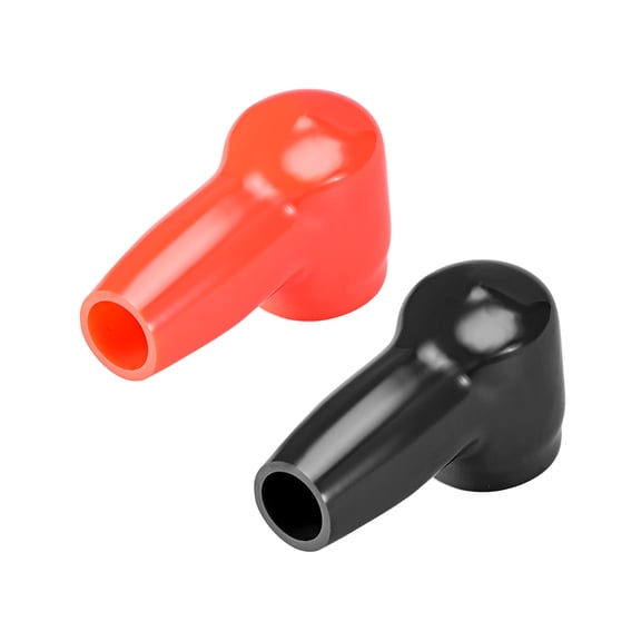 Battery Terminal Insulating Rubber Protector Cover for 22mm Terminal 13mm Cable Red Black 1 Pair