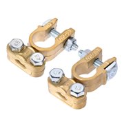 Battery Terminal Positive Negative Clamp Set Brass 1 Pair