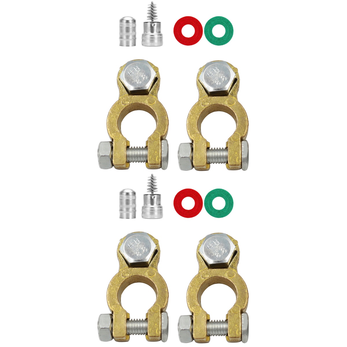 Battery Terminal Vehicle Connector Car Connectors Wiring Kit Storage Brass 2 Sets