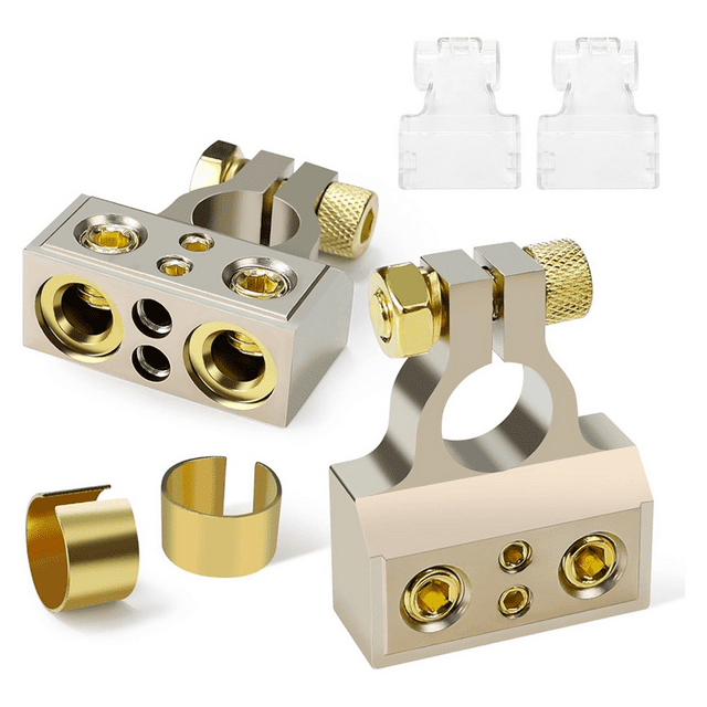 Battery Terminals, 0/4/8/10 Gauge Battery Terminal Connectors