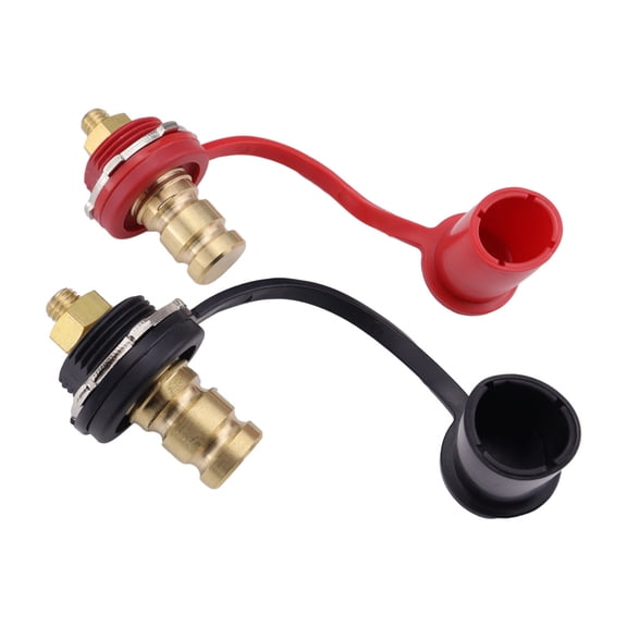 Battery Terminals 3/8" Stud Charging Jump Post Kit for Marine Auto Truck Can-am