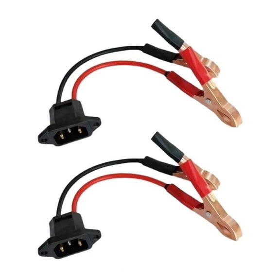 Battery Terminals Adapter Power Cable with Red and Black Clip Wire, 20Cm