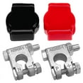 thumbnail image 1 of Battery Terminals(Heavy Duty) Terminal Negative & Positive with Plastic Cover Made of Lead Alloy Kit, 1 of 6