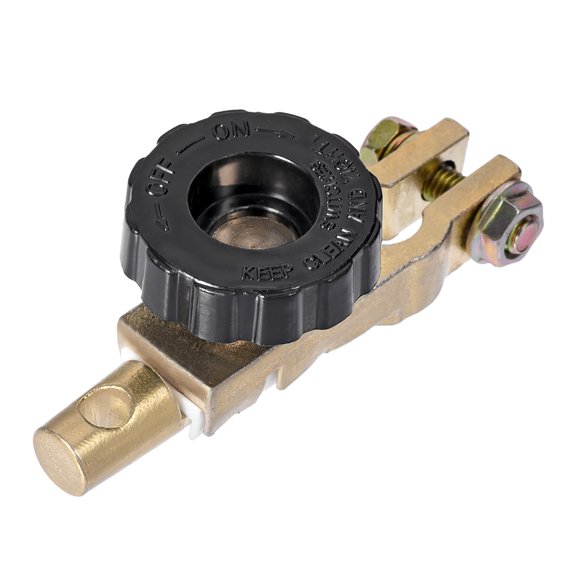 Battery Terminals Master Disconnect Switch with Black Knob 11-13mm Diameter Zinc Alloy for Truck Car Vehicle