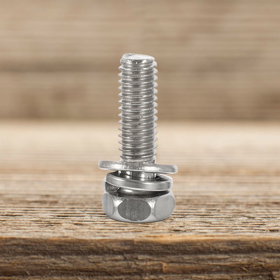 Battery Terminal Nut Assortment Kit with Stainless Steel Cross Recessed Bolts and Nuts for Automotive and Electrical Use