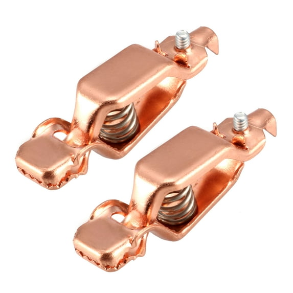 Battery Test Clip 40A Spring ClReplacement for Automotive Car Copper 2pcs