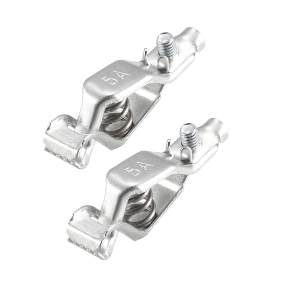 Battery Test Clip 5A Spring ClReplacement for Automotive Car Nickel Plating Iron 2pcs