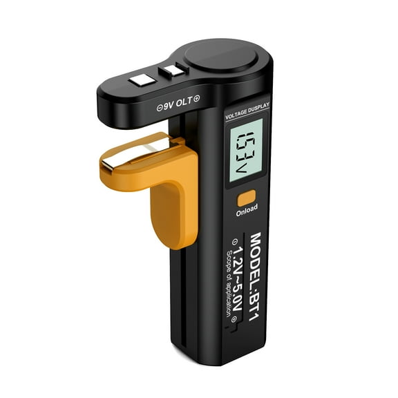 Battery Tester ABS Digital Battery Checker with Current Detection Portable Battery Tester Easy to Use Read Digital Battery Checker Suitable for Dry Cell Batteries