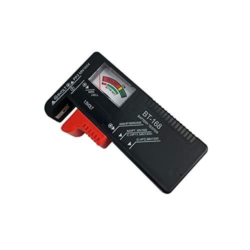 Battery Tester Checker,Universal Small Battery Tester for AAA AA C D 9V 1.5V,Button Cell Batteries Checker - Small Volt Checker for All Batteries - 1 Pack