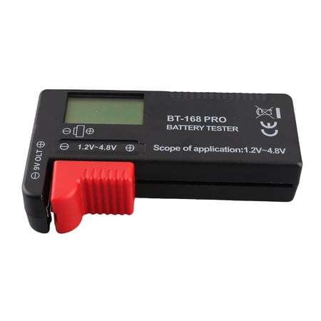 Battery Tester Checker for AA AAA C D 9V 1.5V Button Cell Batteries, Universal Battery Capacity Level Test Meter, Compact Design