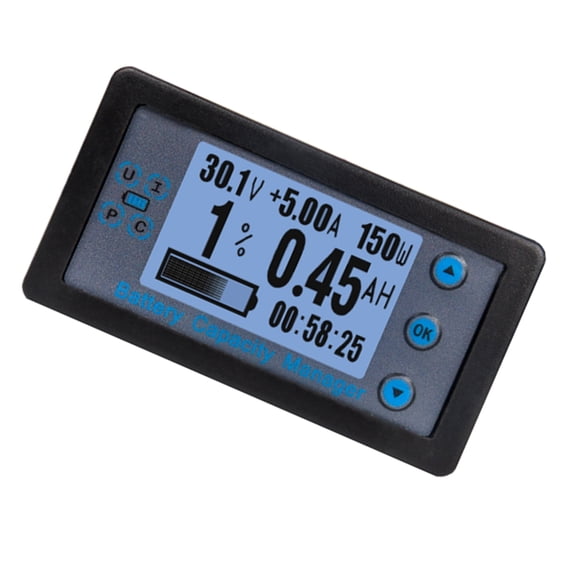 Battery Tester with Shunt Voltmeter Ammeter DC8-120V 0-500A Multimeter Tester