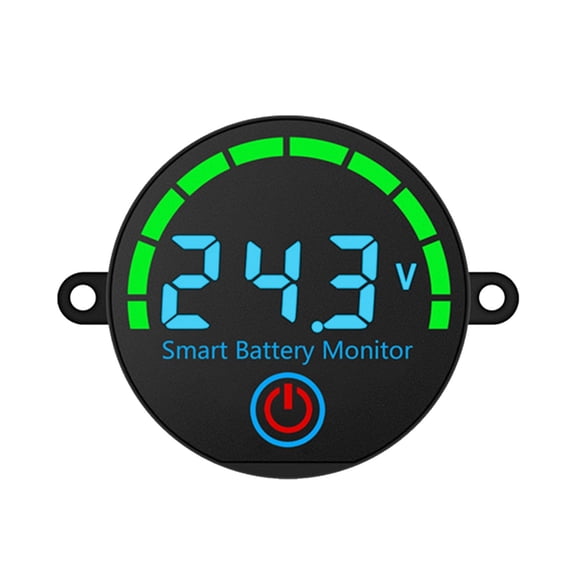 Battery Voltages Indicators Meter 12V/24V Power Levels Tool Easy Installation ABS Build For Solar Systems