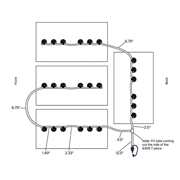 Battery Watering Technologies GEZ48-KITBCTB - RXV 4,12v T-1260P and T-1275P - BWT