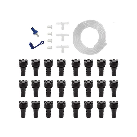 Battery Watering Technologies K2400B-GLFBCTB Universal 24-Cell Watering System with VB-TBU Valves, Compatible with Lead-Acid Batteries, Automatic Battery Maintenance Solution