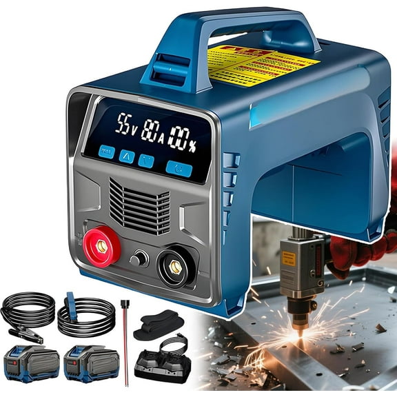 Battery Welder 6000mah, Dual Configuration, Enables 160a Welding, Cordless Welding Machine Upgraded, Works With 2/4 Batteries, Portable Led Display Digital Stick Welder