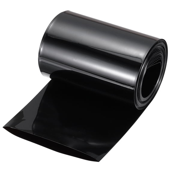 Battery Wrap, 100mm Flat 6m Heat Shrink Tube Wraps Black