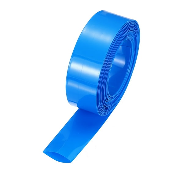 Battery Wrap, 23mm Flat 10m Heat Shrink Tube Wraps Blue
