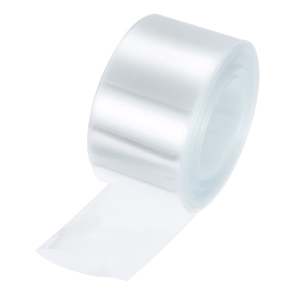 Battery Wrap, 43mm Flat 10m Heat Shrink Tube Wraps Clear
