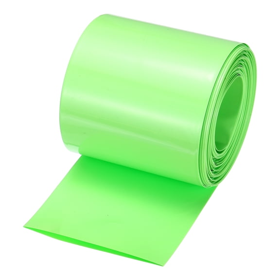 Battery Wrap, 80mm Flat 10m Heat Shrink Tube Wraps Light Green