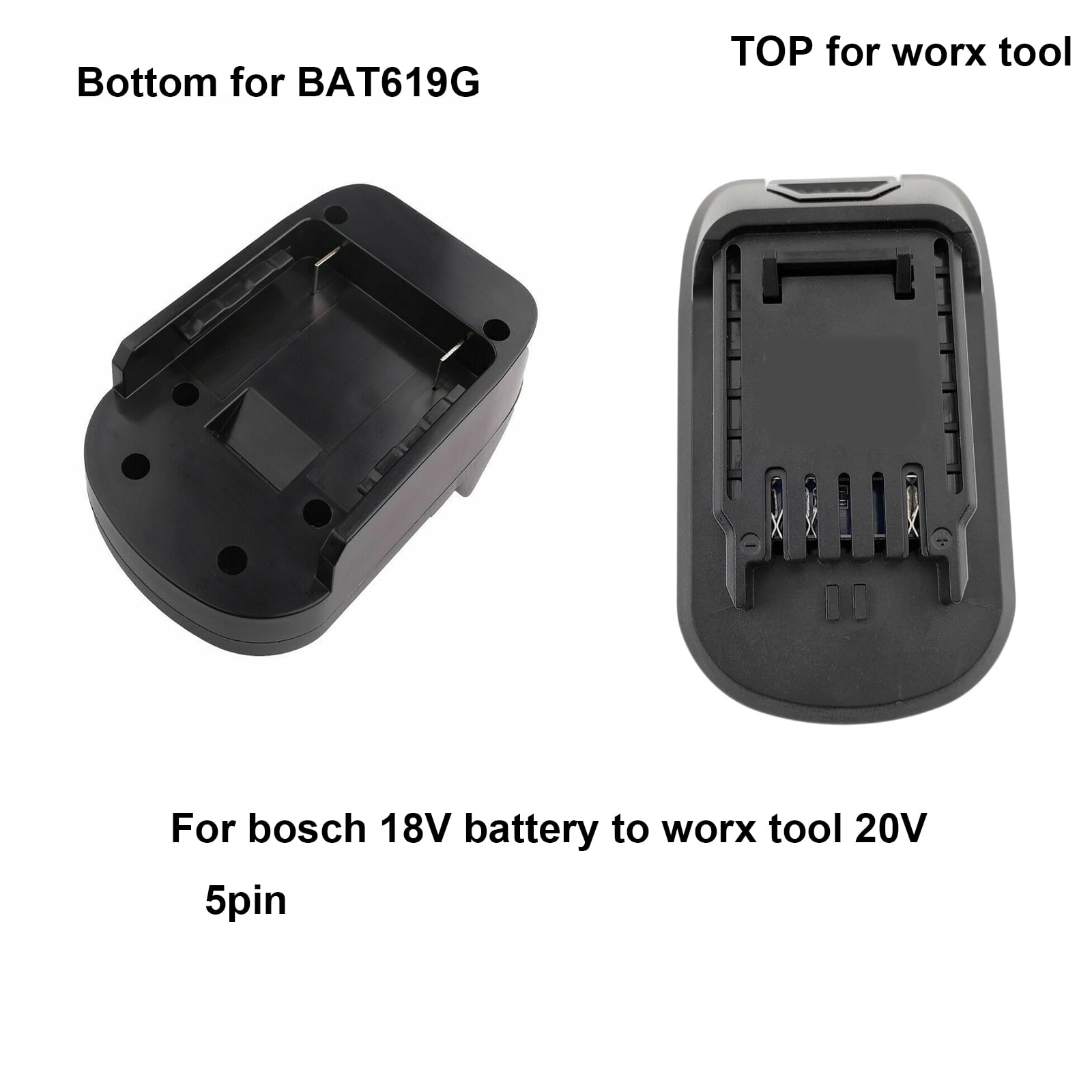 Battery adapter for Bos*ch 18v Battery use on Worx-5Pin Power tools