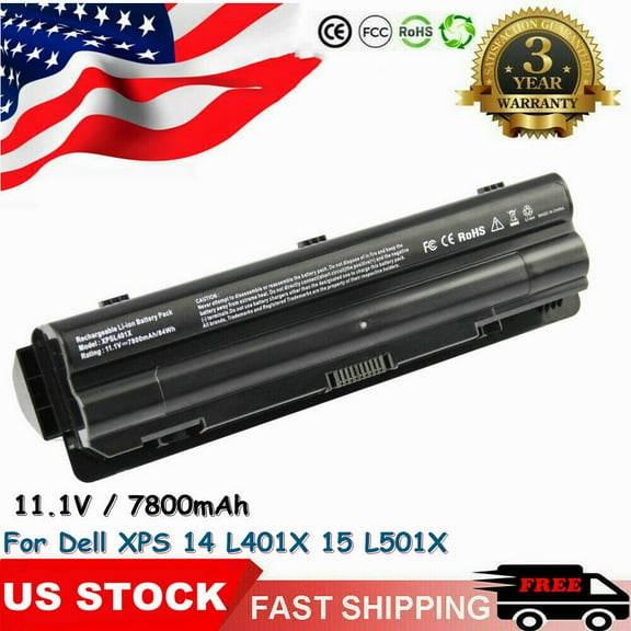 Battery for Dell XPS 14 15 17 L401X L501X L502X L701X L702X JWPHF 312-1123 7800m