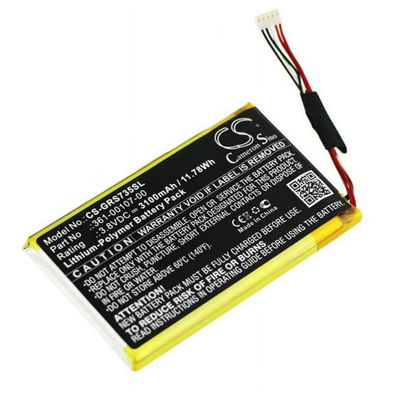 Battery for Garmin 010-01735-10 Explorer+ GPSMAP 66i inReach SE SE+ 361-00107-00