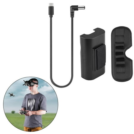 Battery for Goggles V2 Flying Glasses Accessories,two clamping effect, so that it is not easy to fall off 31cm+Mat