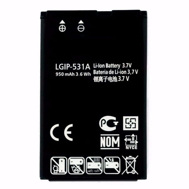 Battery for LG LGIP-531A Replacement Battery