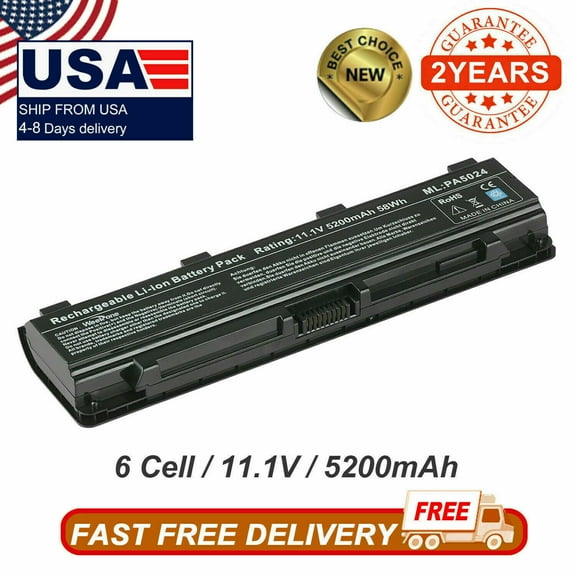 Battery for Toshiba Satellite C855-12C C855-12F C855-18V C855-S5233 C855D-S5351