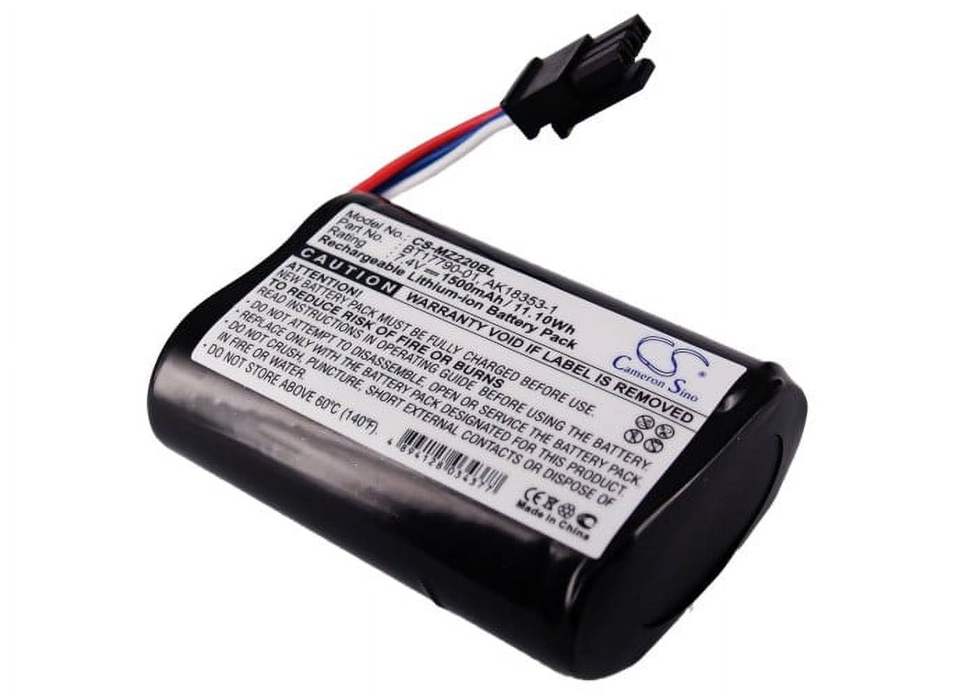 TECHTEK Batteria 1500mAh Li-ion Per Stampanti Zebra IMZ320, MZ220, MZ320, MZ420L - Sostituisce AK18353-1