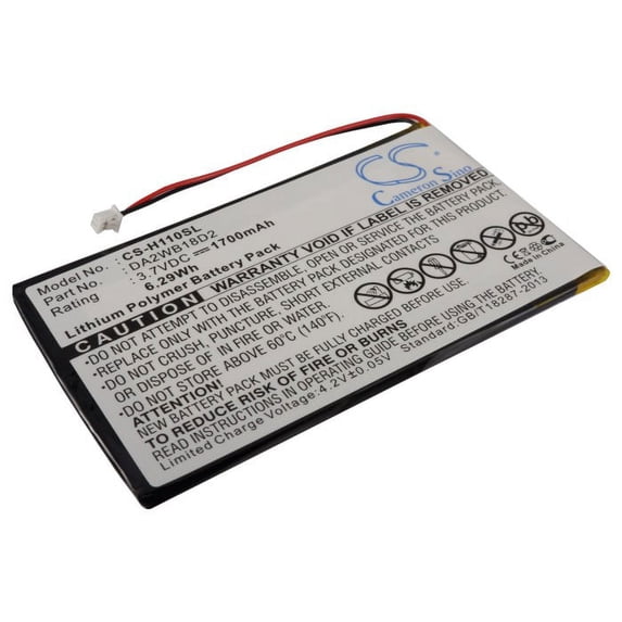 Vhbw Batteria Li-Poly 2200mAh Compatibile Iriver H110 H120 H140 H320 H340 – Sostituisce DA2WB18D2