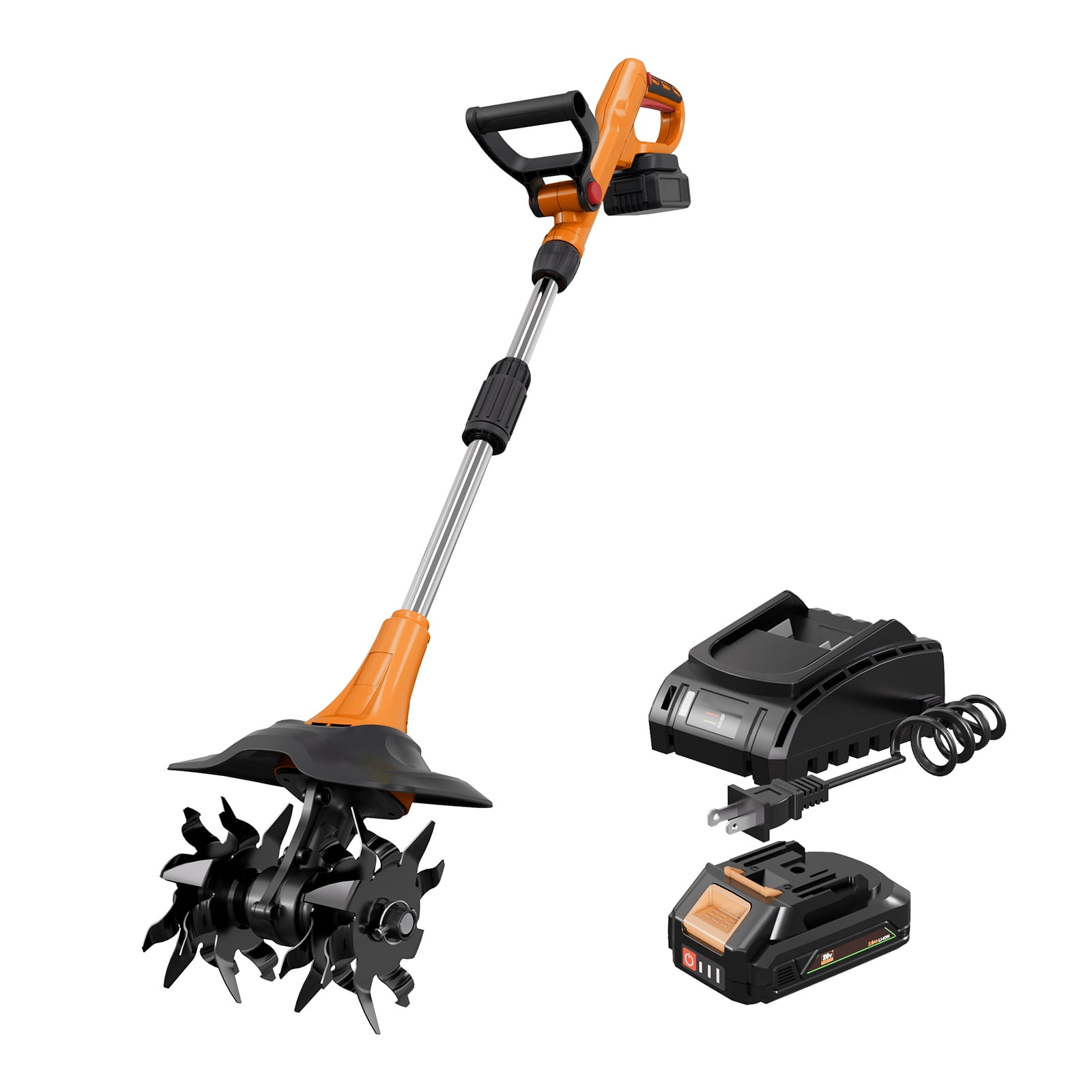 Battery-powered Electric Tiller for Gardening – Battery Powered Mini ...