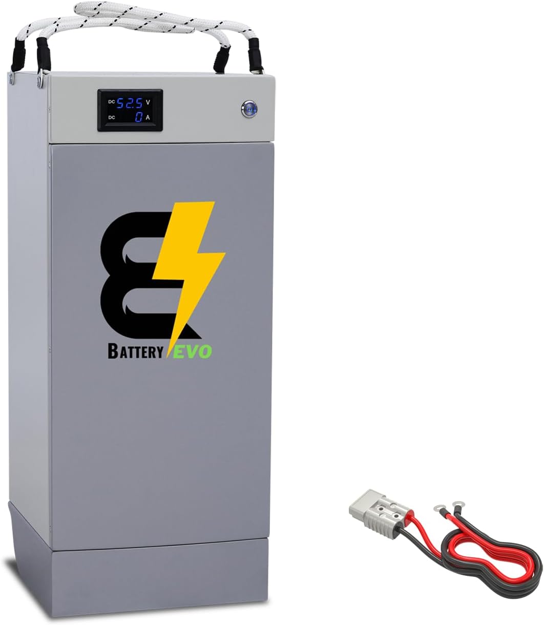 BatteryEVO 48V 105Ah 5.30 kWh Husky Lithium LFP Lifepo4 Deep Cycle