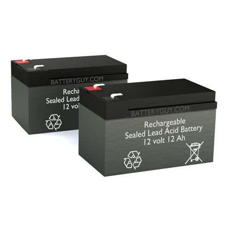 BatteryGuy 12V 12AH SLA Replacement Batteries for Drive Medical Phantom (S35002) (2 pack) - rechargeable