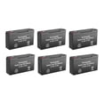 thumbnail image 1 of BatteryGuy 6v 12Ah rechargeable, High Rate Sealed Lead Acid battery Set of Six, 1 of 7