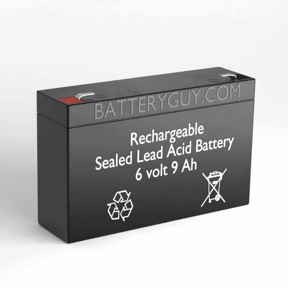 BatteryGuy B&B battery HR9-6 replacement battery - BatteryGuy brand equivalent