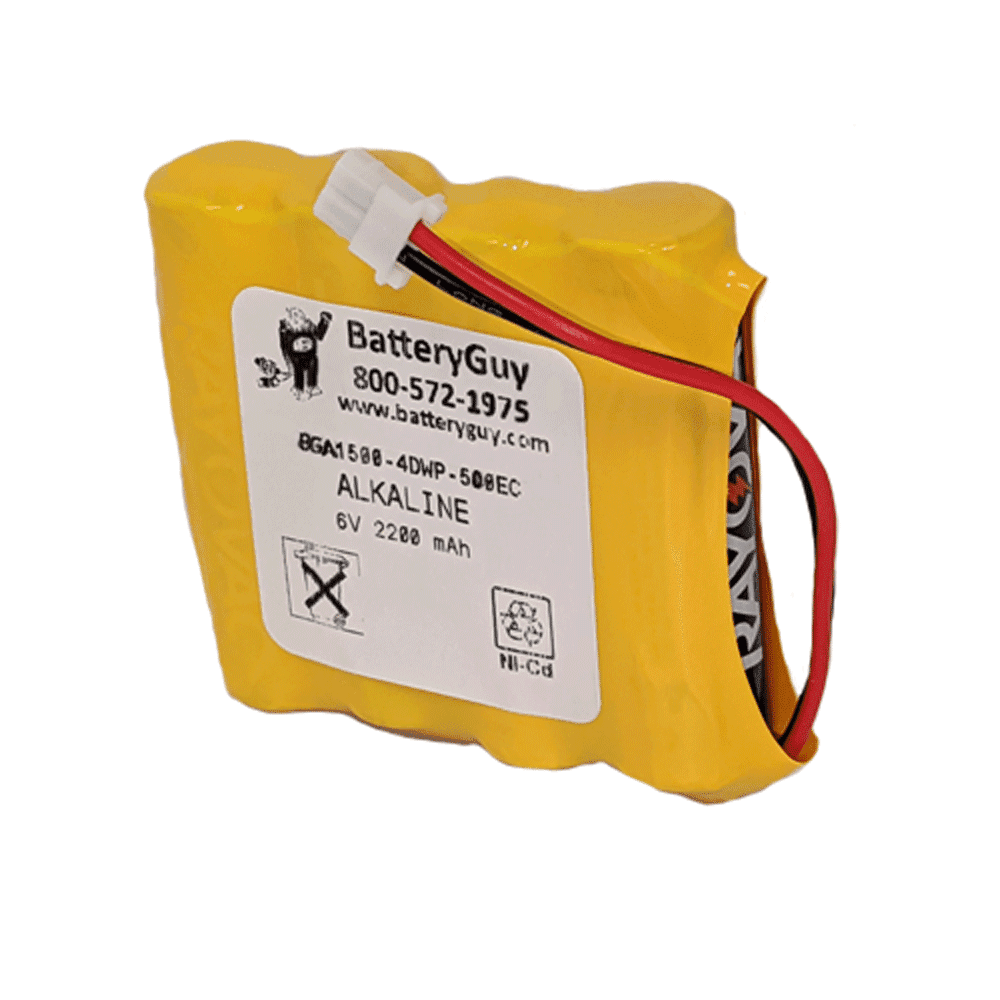 BatteryGuy BGA1500-4DWP-500EC 6V Hand Sanitizer / Soap Dispenser Replacement Battery for GPRHORW01018
