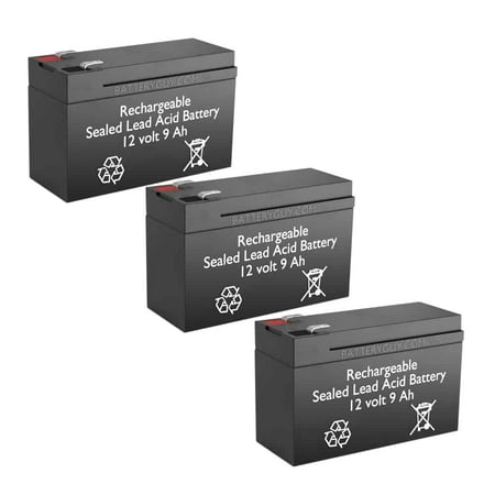 BatteryGuy Best Technologies LI 1050 (Fortress Rack Mount) replacement battery - BatteryGuy brand equivalent replacement batery (High Rate - Qty of 3)
