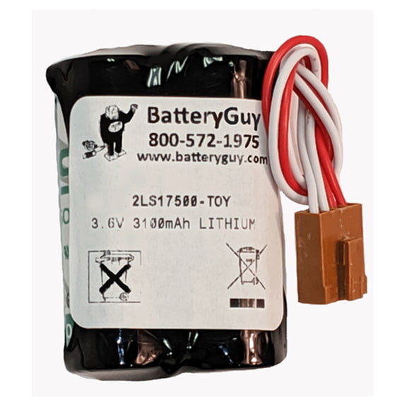 BatteryGuy Brand 2LS17500-TOY 3.6V 3600mAh Lithium PLC Battery Replacement for 2LS17500-TOY