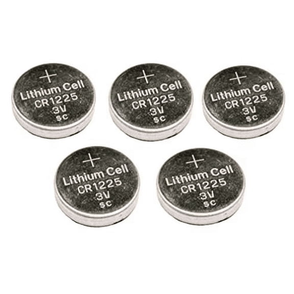 BatteryGuy CR1225 replacement 3V 50mAh lithium coin cell battery - BatteryGuy brand equivalent (qty of 5)
