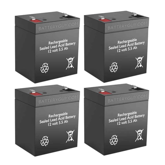 BatteryGuy CSB HR1221WF2 replacement battery - BatteryGuy brand equivalent (rechargeable, High Rate - qty of 4)