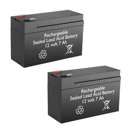 BatteryGuy Cybex Diagnostic Equipment 6000 Dynamometer replacement 12V 7Ah SLA battery - BatteryGuy brand equivalent (F1 terminals rechargeable - Qty of 2)