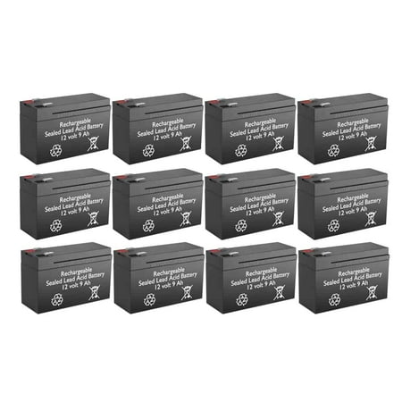 BatteryGuy Eaton Powerware PW9125 72 EBM Module replacement battery - BatteryGuy brand equivalent (High Rate - Qty of 12)