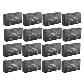 BatteryGuy Eaton Powerware PowerRite Pro II 3000 Rackmount pack replacement battery - BatteryGuy brand equivalent (rechargeable, High Rate - Qty of 16)