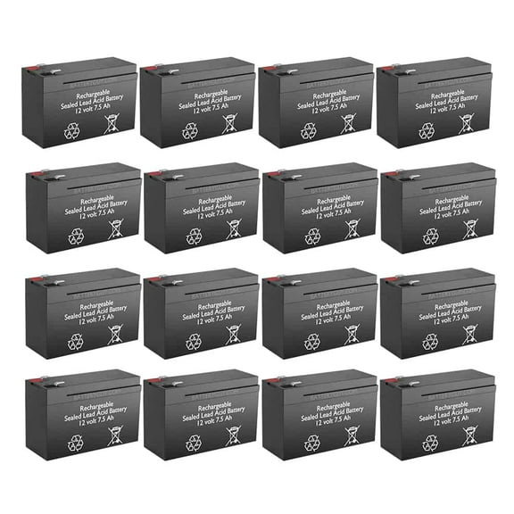 BatteryGuy Exide PW 5115-500 replacement battery - BatteryGuy brand equivalent (High Rate - Qty of 16)